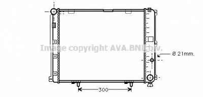 AVA QUALITY COOLING ms2126 -  Радиатор, охлаждение двигателя